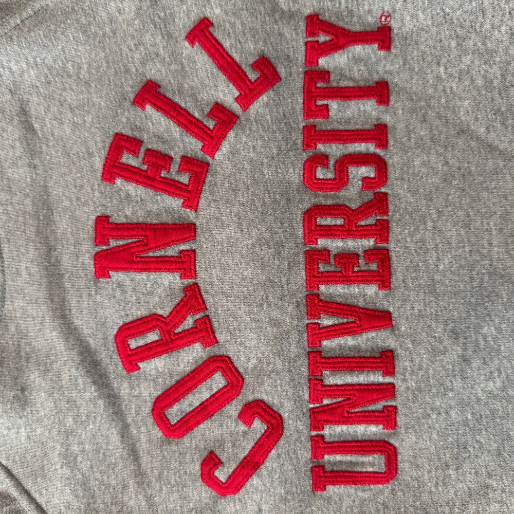 League Cornell University Grey Crewneck Sweatshirt Pullover Embroidered Small - Picture 14 of 16